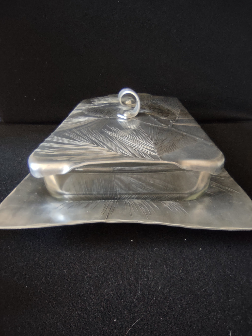Vintage Casserole Serving Tray Wendell Aluminum 1.5 Qt Pyrex (Lot 5730)