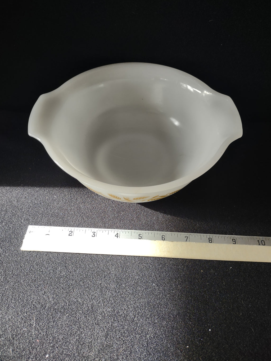 Vintage Sears Milk Glass Mixing Bowl Harvest Wheat (Lot 5128)