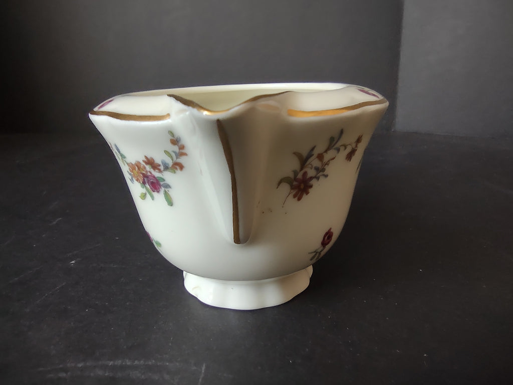 Haviland Limoges Creamer Pitcher Peony Flower Cream (lot 930)