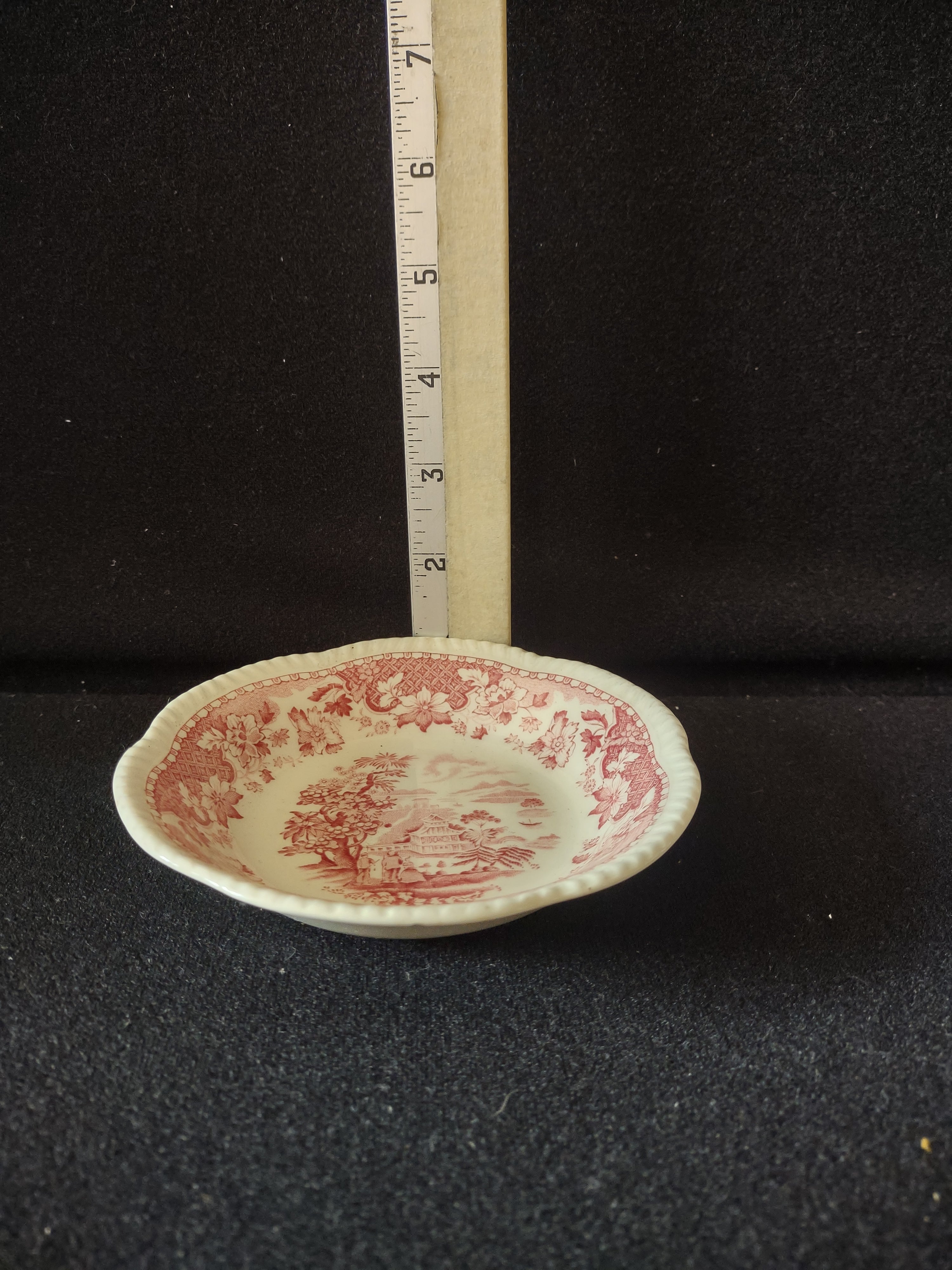 Vintage Wood Sons 5" Dessert Berry Bowl Seaforth Pink (Lot 5678)