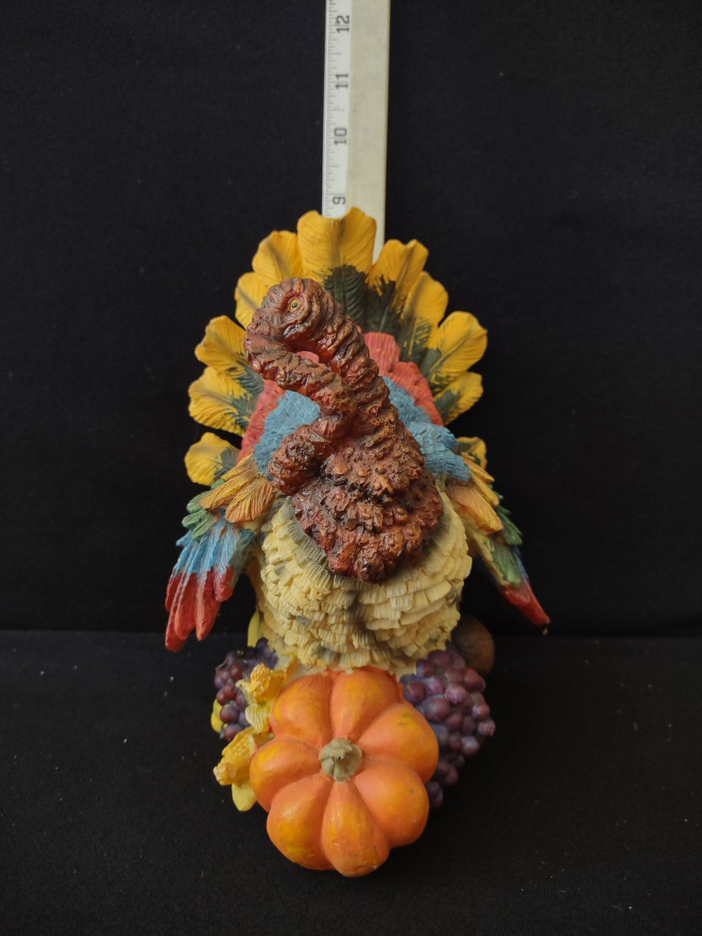 Thanksgiving Fall Polyresin Holiday Turkey X 2 (Lot 3131)
