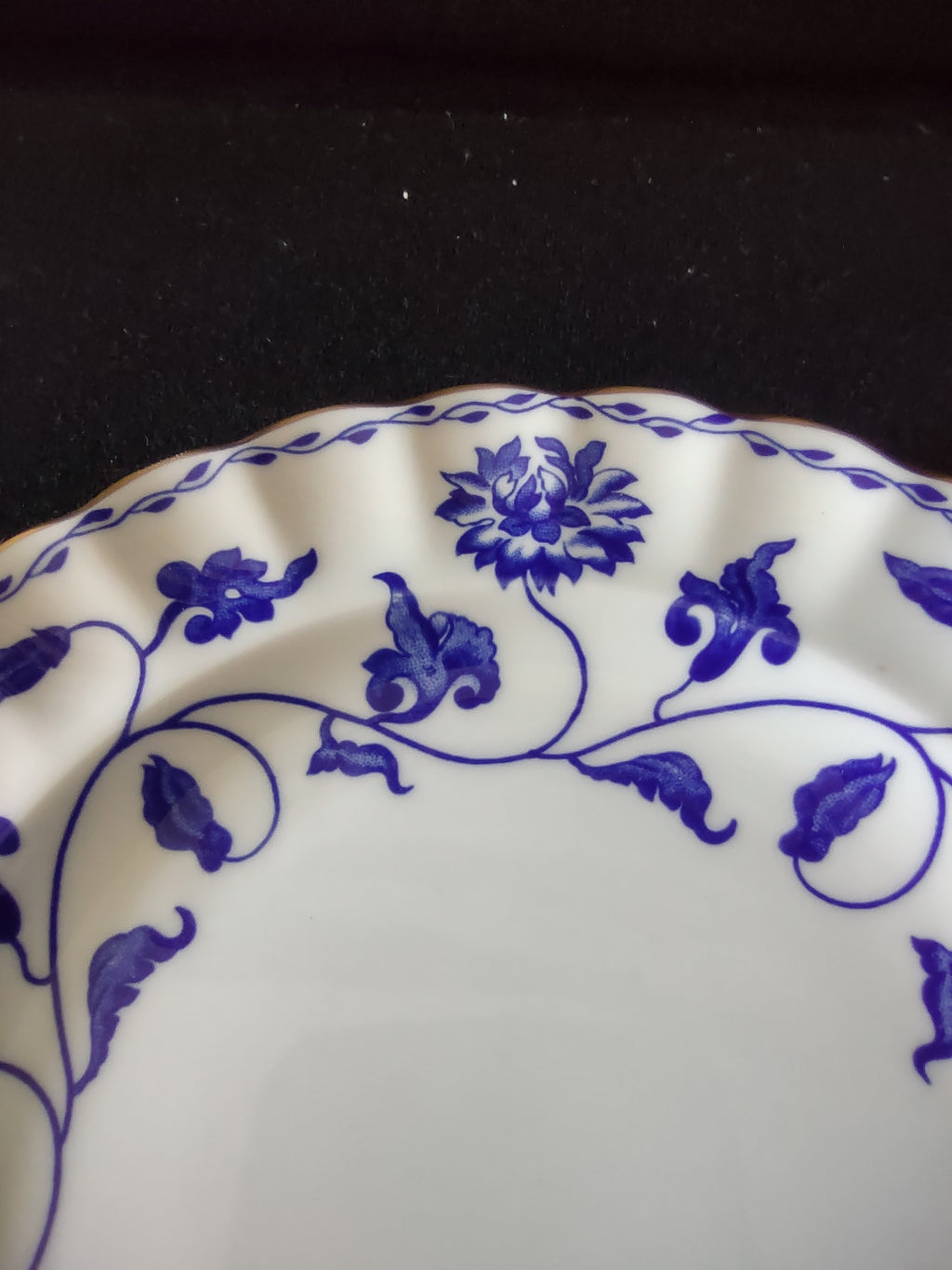 Vintage Spode Plate Bone China Blue Colonel English Countryside (Lot 5734)