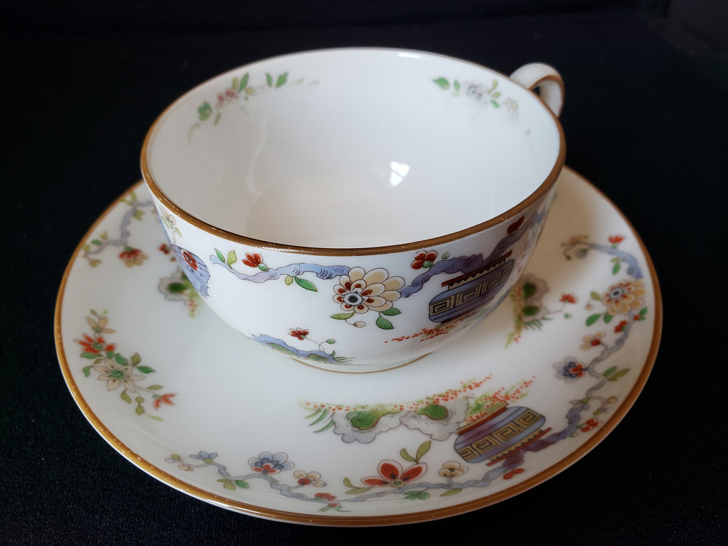 Vintage Royal Worcester Higgins Seiter Butterfly Tea Cup Saucer (lot 2121)