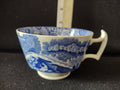 Spode Copeland Italian Blue & White Teacup Vintage English Transferware lot 5840