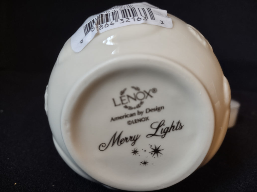 Lenox Merry Lights Snowman Votive Tea Candle Holder (lot 1631)