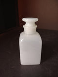 Vintage Milk Glass Apothecary Bottle with Stopper (lot 5202)