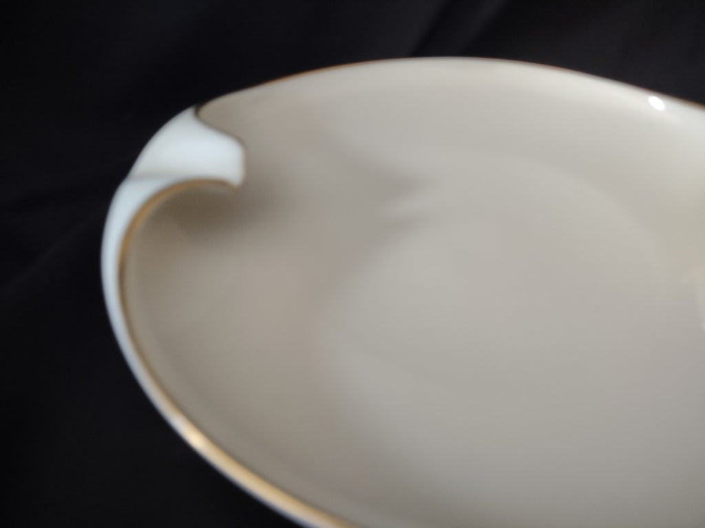 Vintage Lenox MCM Porcelain Gold Trim Ashtray 8" (lot 1980)