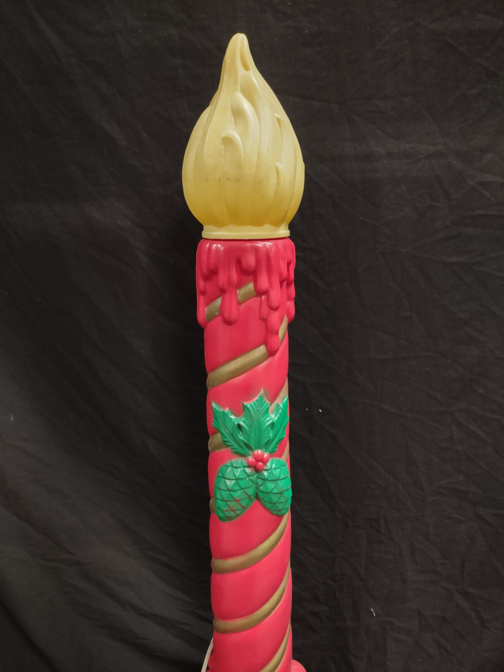 Vintage Christmas Blow Mold Candle 37" (lot 2329)