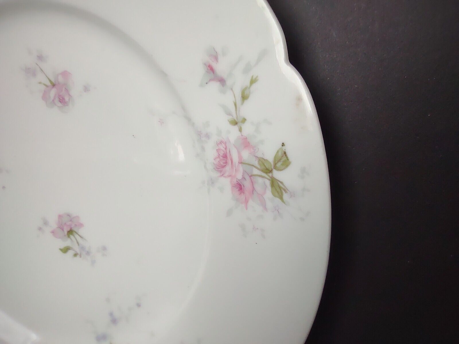 Haviland Limoges France Dinner Luncheon Plate Serving Platter Rose (lot 742)