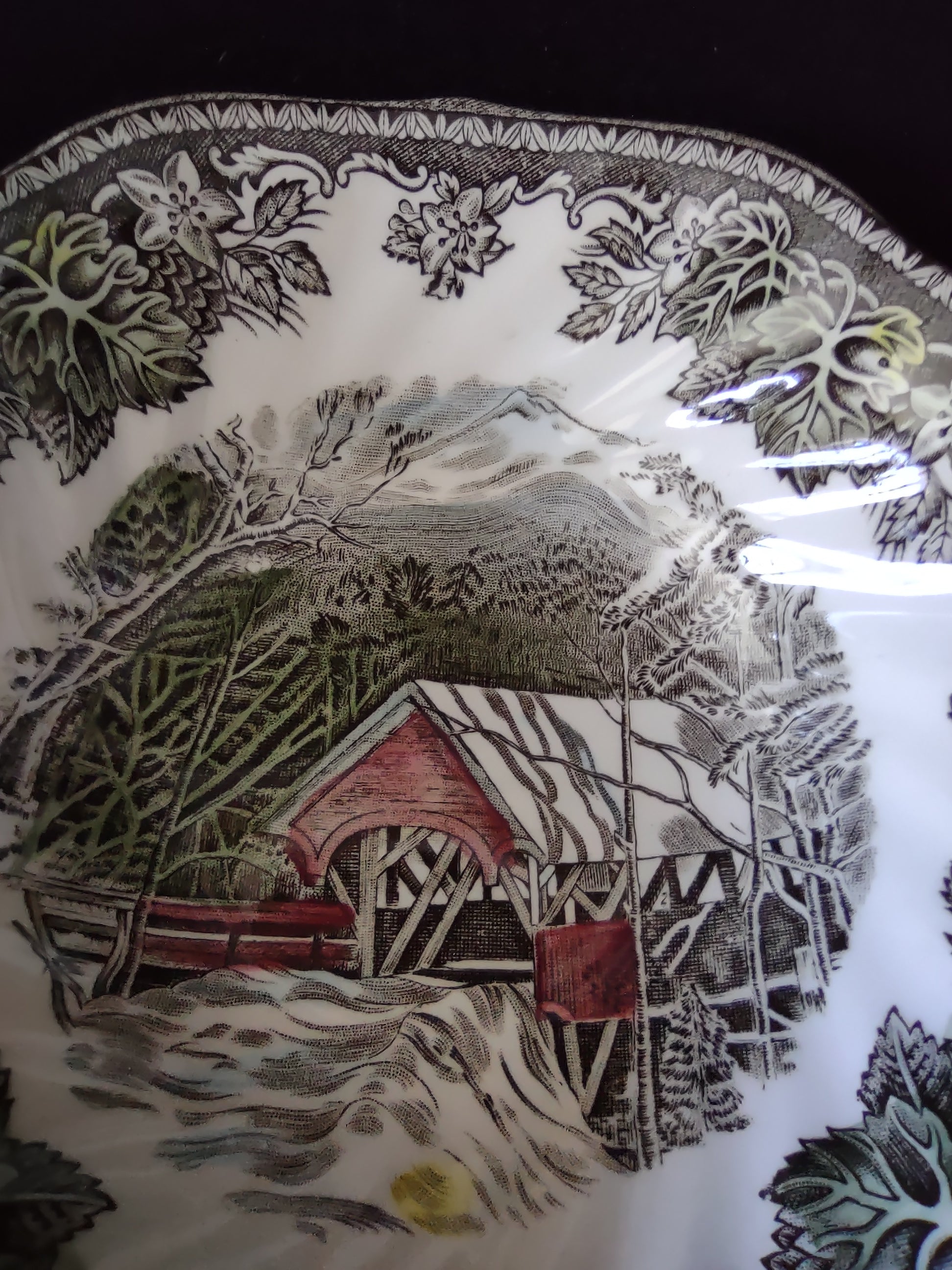 Vintage Johnson Brothers Cereal Bowl The Friendly Village x 6 (Lot 5531)