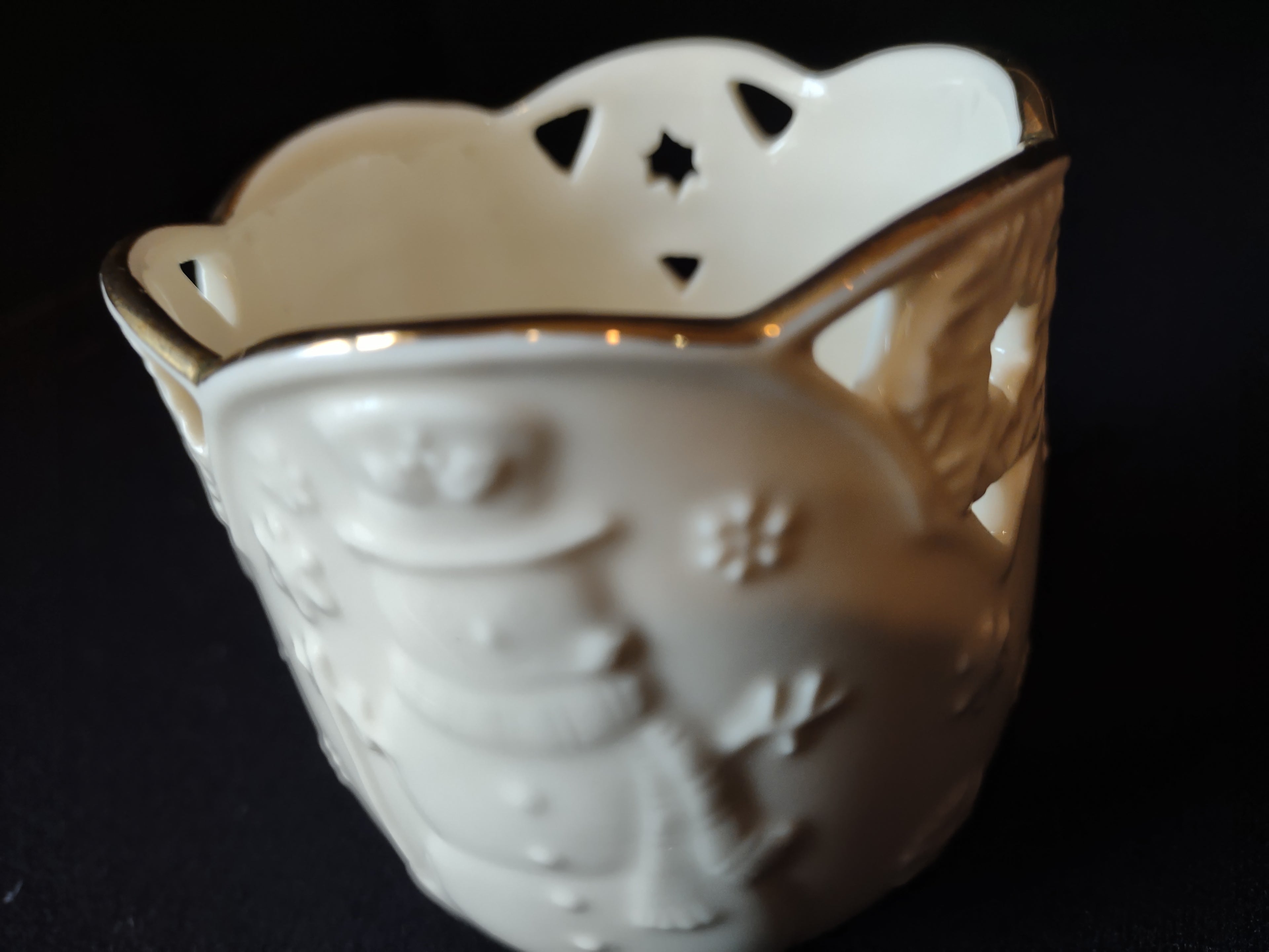 Lenox Merry Lights Snowman Votive Tea Candle Holder (lot 1631)