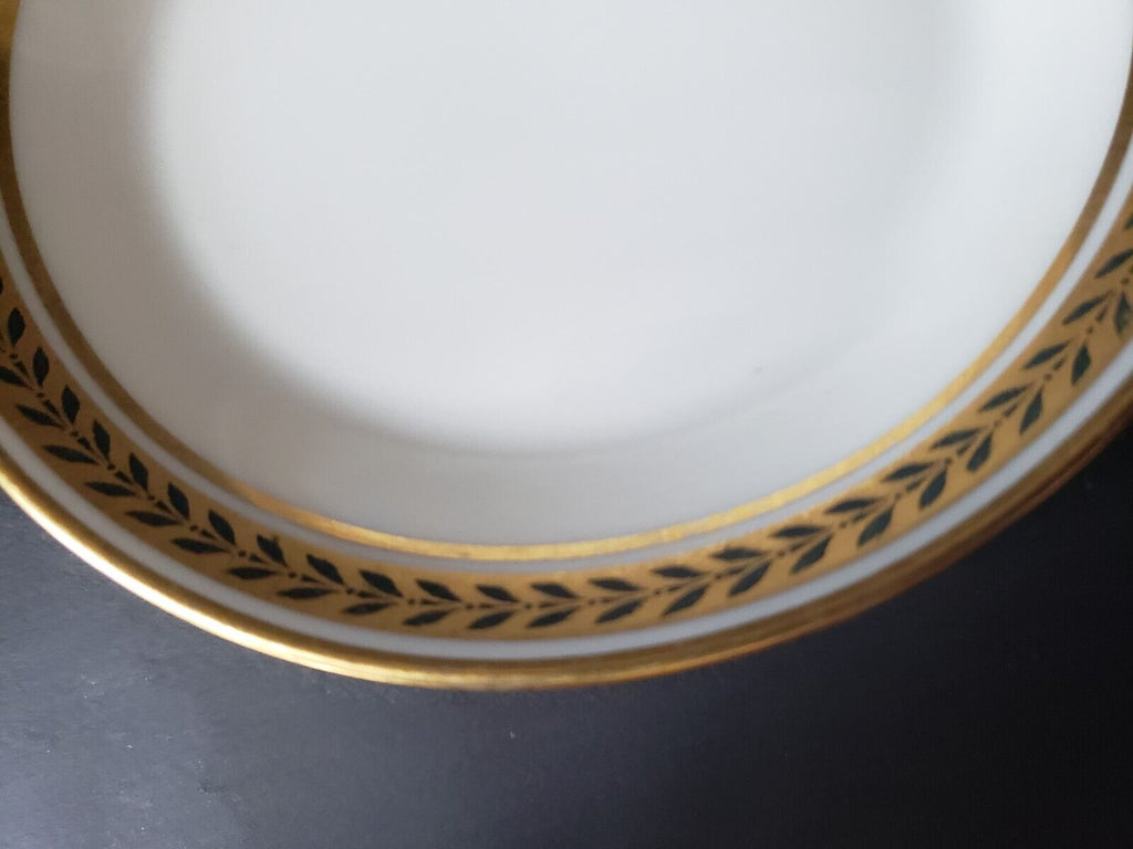 JP Limoges France Gold Trim Green Laurel 2 x Small Bowl 5" (lot 598)