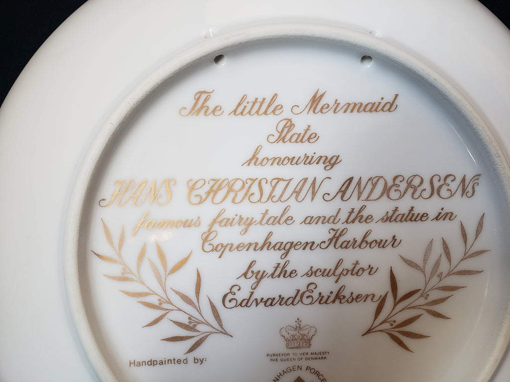 B & G Copenhagen Porcelain Wall Plate The Little Mermaid (lot 2198)