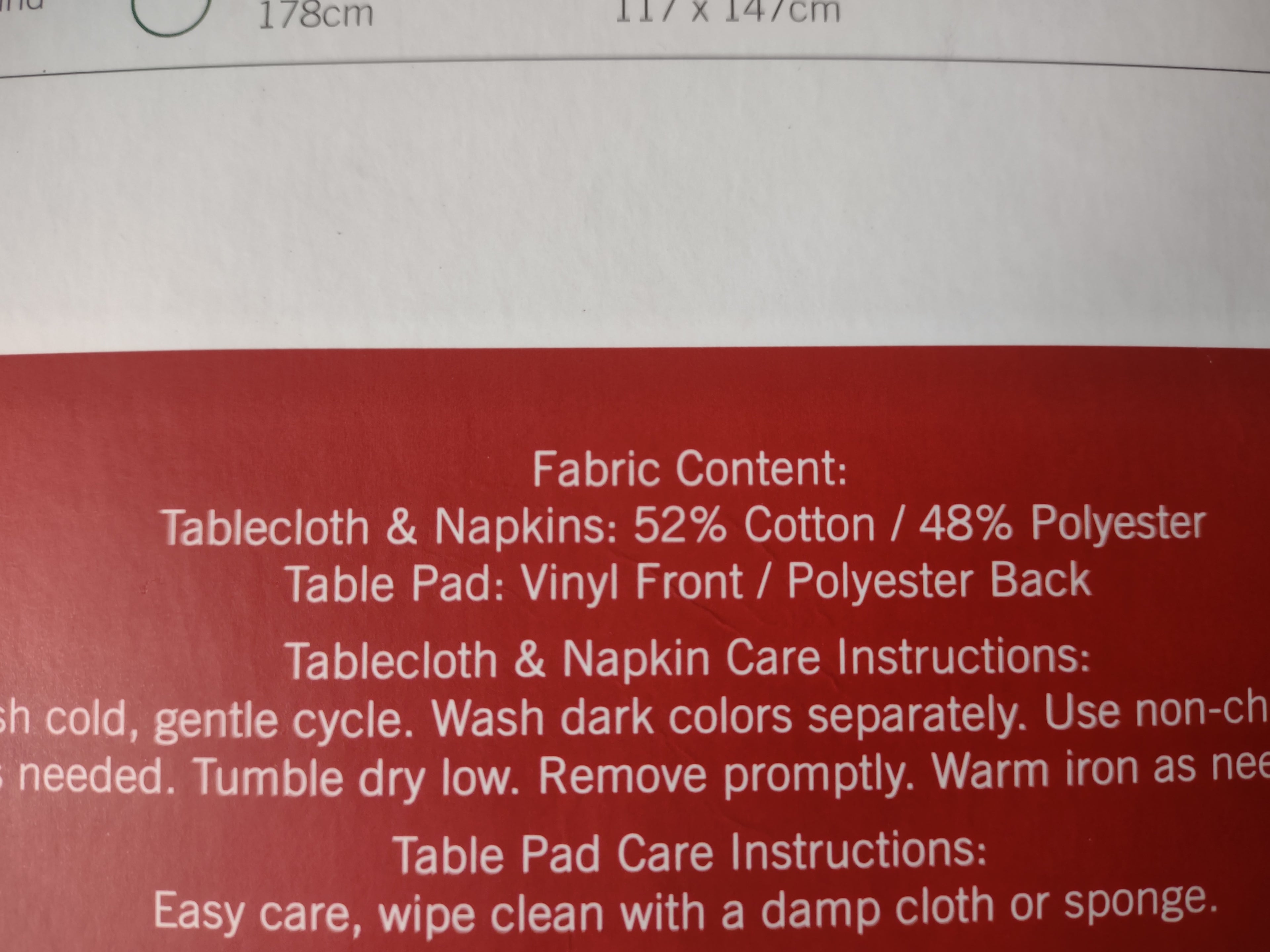Ivory Table Round 70" Tablecloth Vinyl Table Pad 6 Coordinating Napkins lot 1743