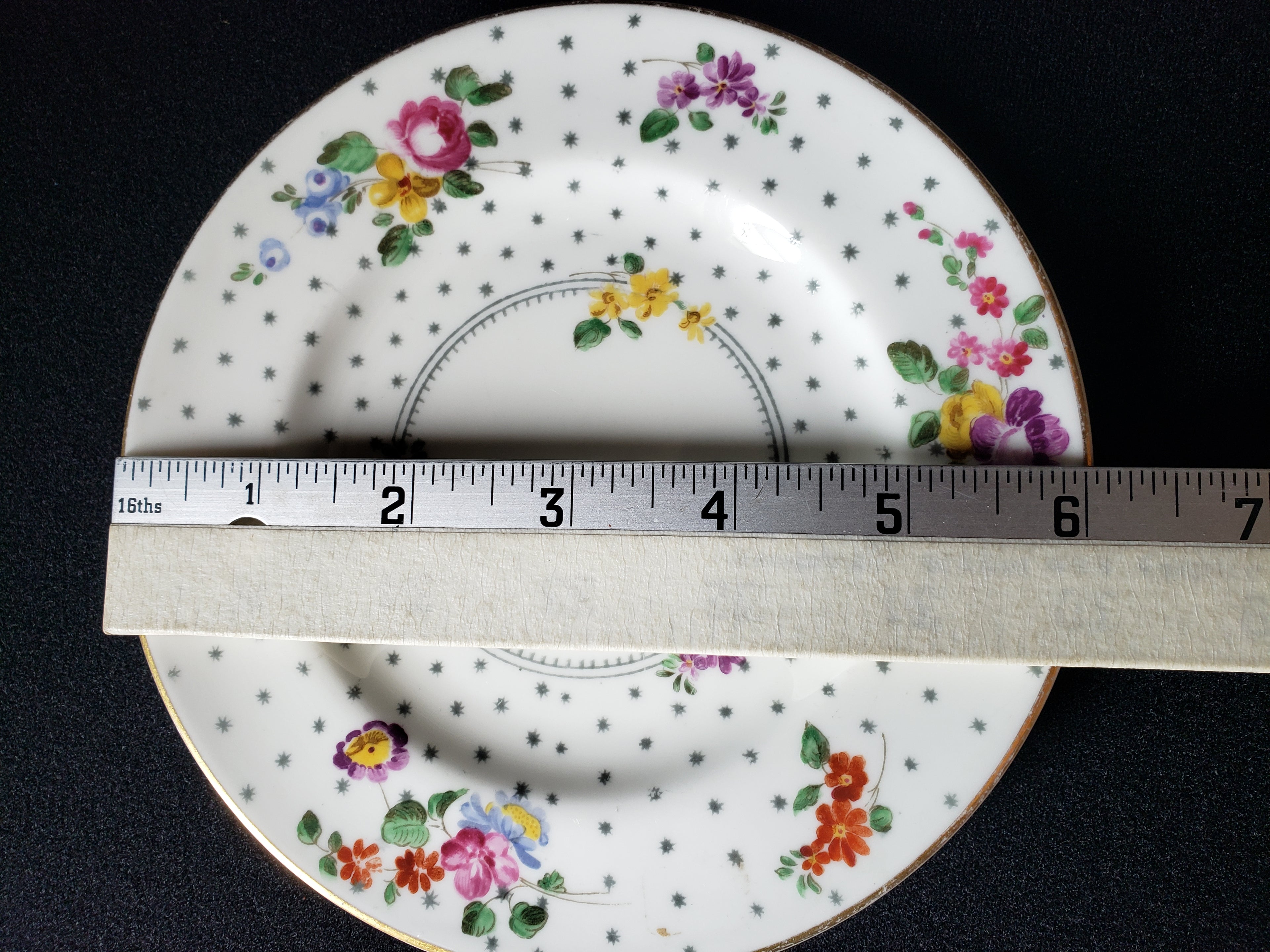 Vintage Royal Worcester Astral Stars Bread or Dessert Plate 6" (lot 2083)