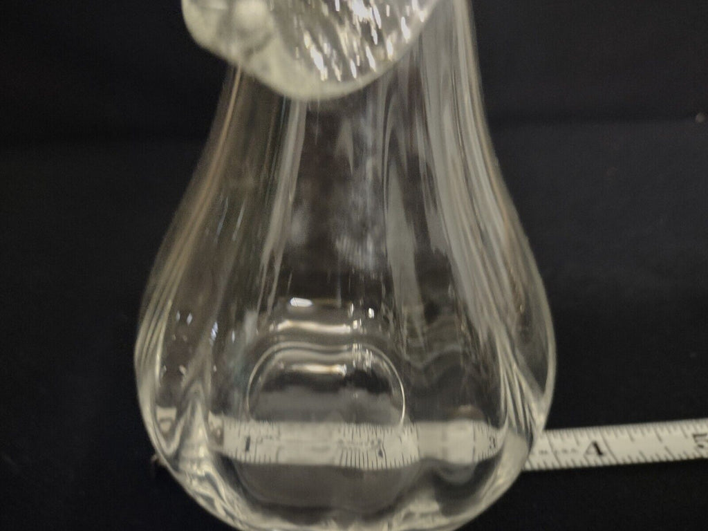 Clear Glass Art Pear Decoration
