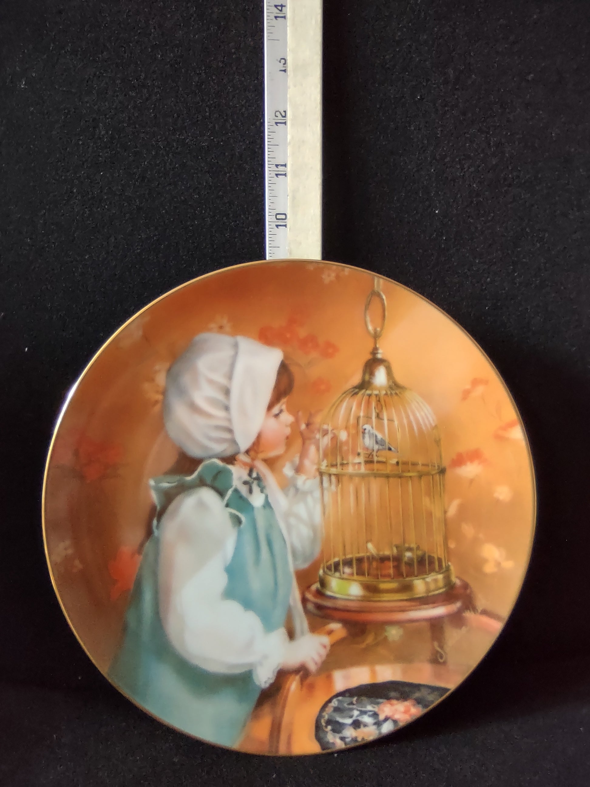 Vintage Days Gone By Collector Plate 7th Issue Morning Song (Lot 5191)