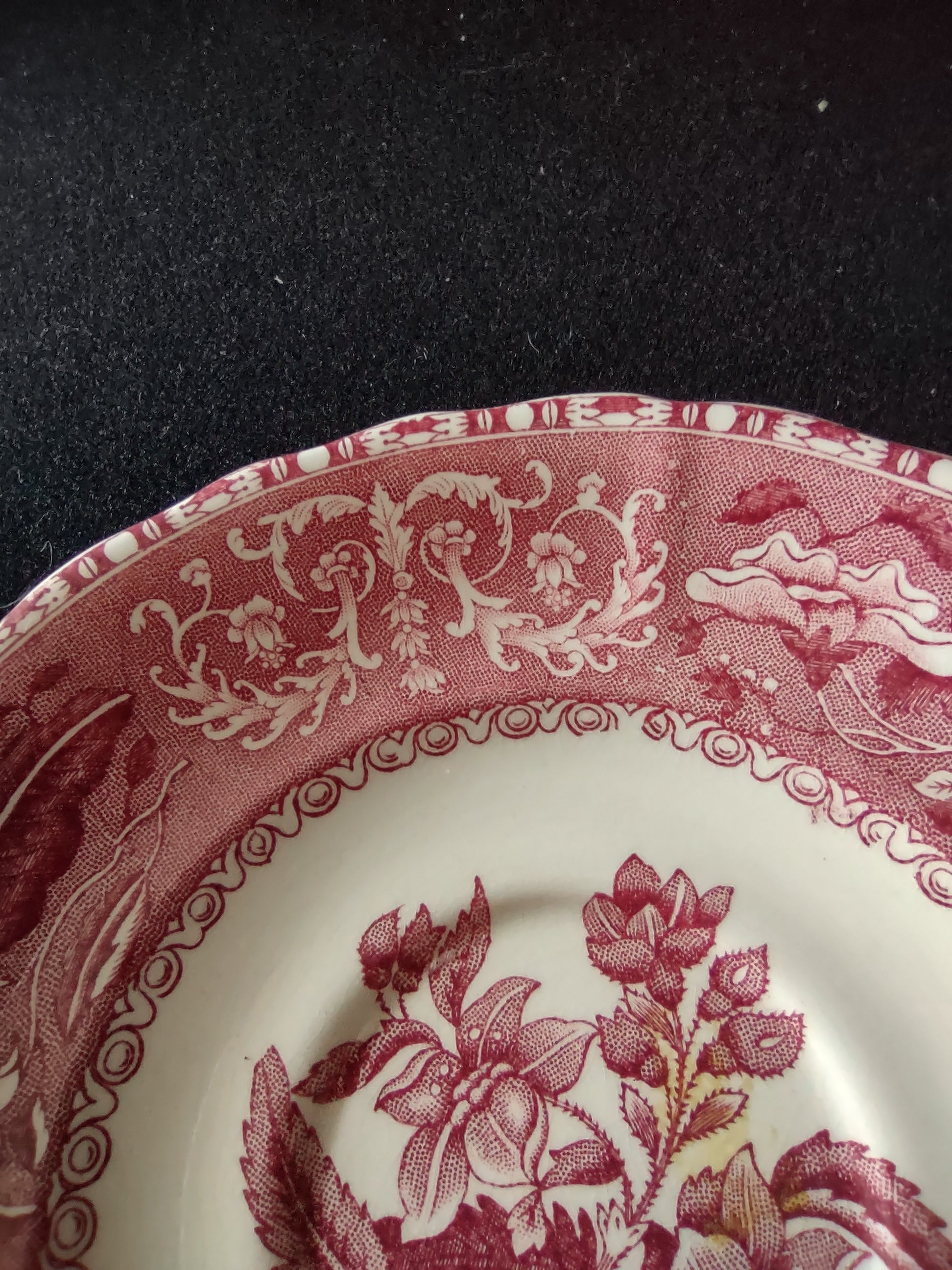 Vintage Spode Saucer Camilla Ironstone Set Of 2 IMPERFECT (Lot 5794)