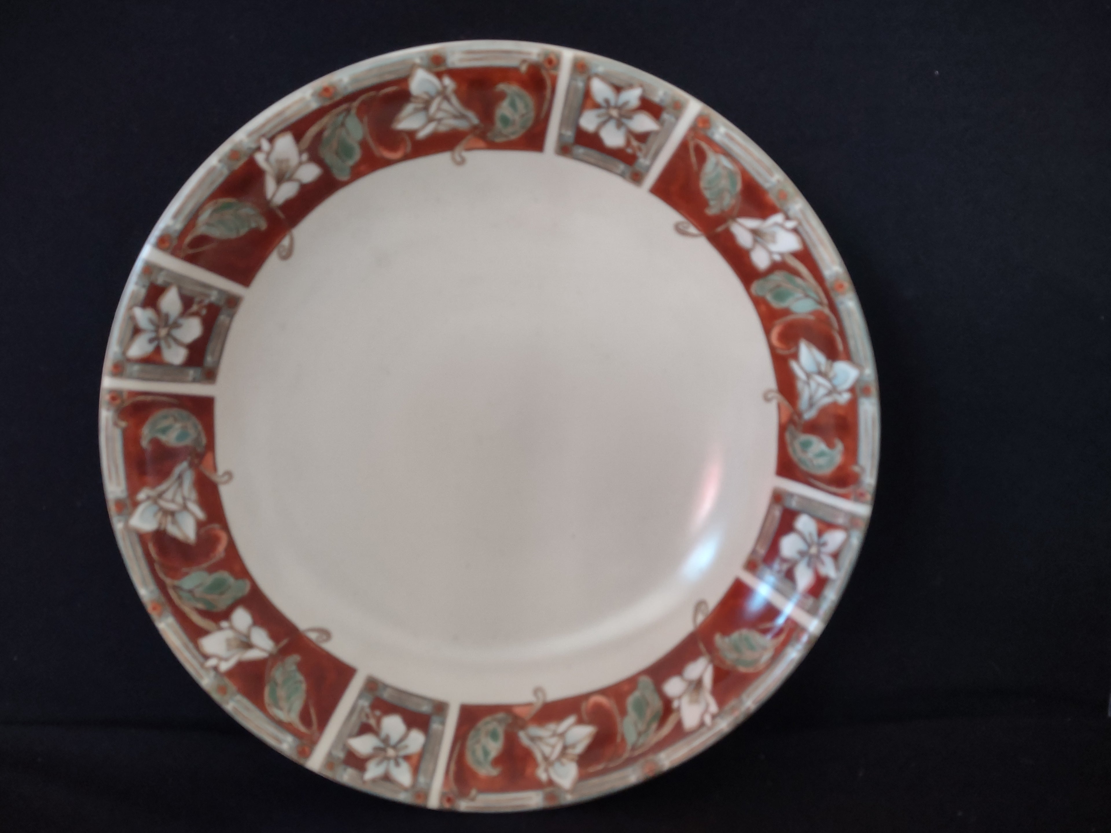 Vintage Pfaltzgraff USA 12" Large Serving Bowl Mission Flower (lot 5270)