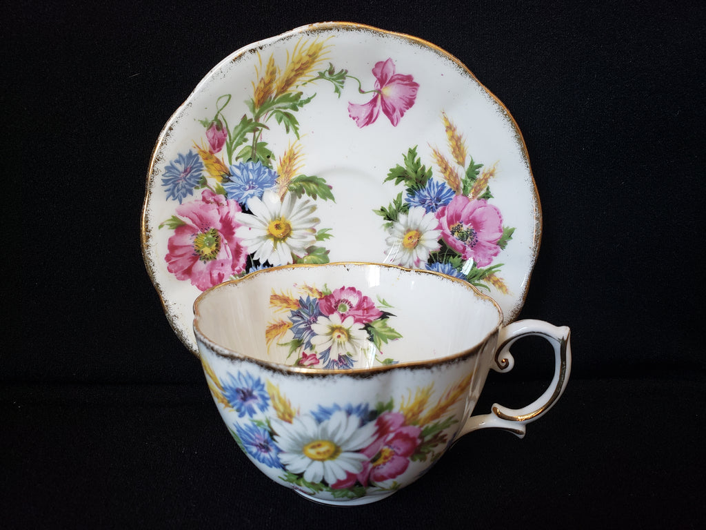 Vintage Royal Albert Harvest Bouquet Tea Cup with Saucer (lot 2039)
