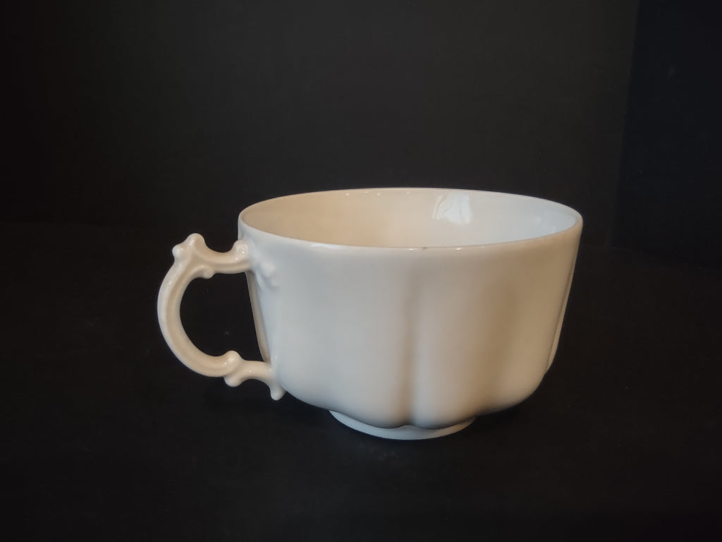 Haviland France Limoges large Flat Tea Cup ONLY White (lot 1038)