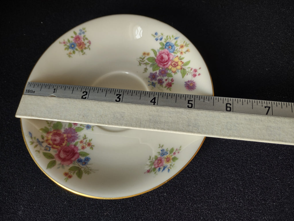 Vintage Lenox L-347 Saucer ONLY Gold Trim Roses (lot 1816)