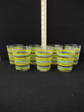 Vintage Libbey Fiesta Mambo Drinking Glasses Set of 7 (Lot 3799)