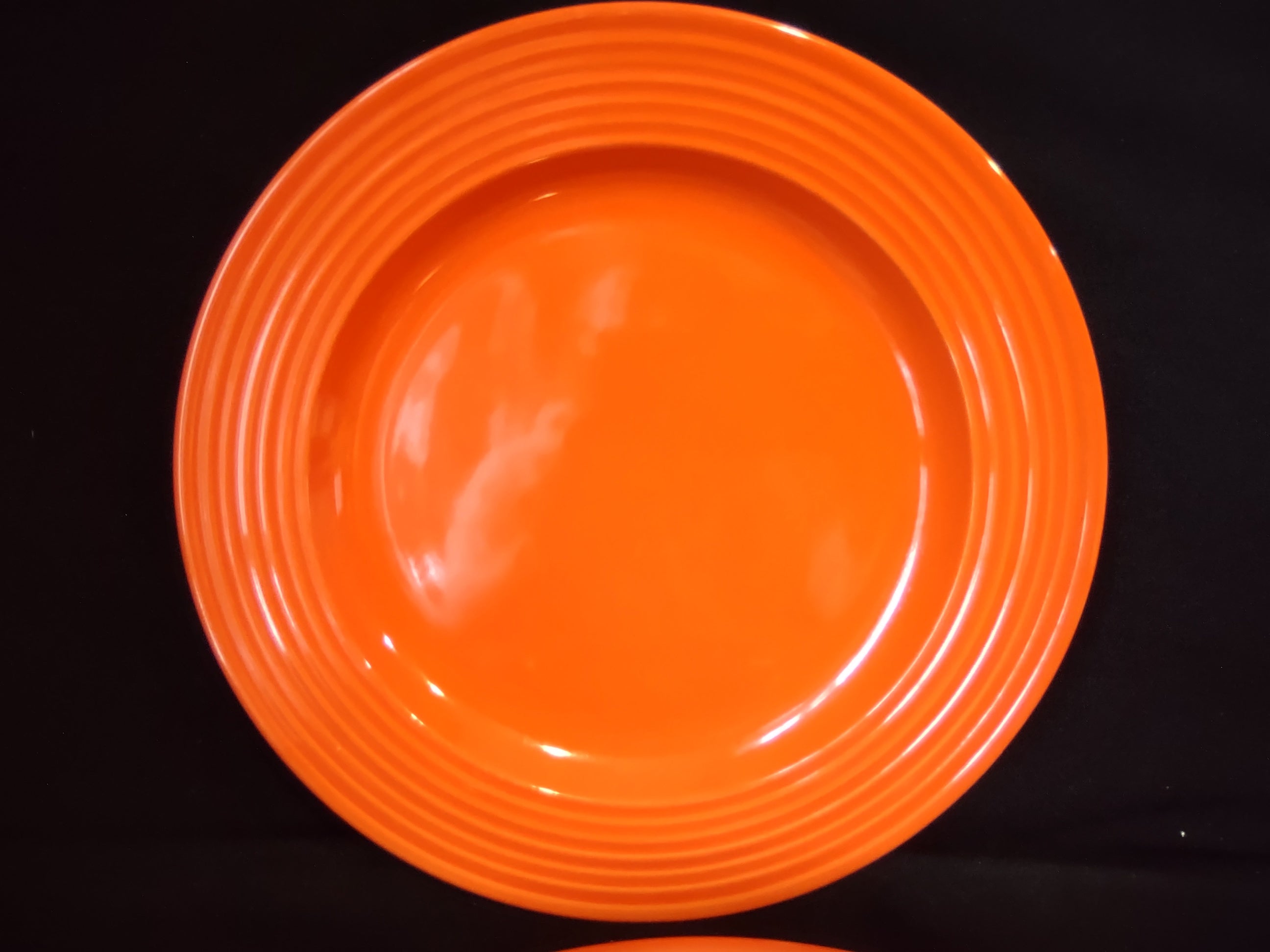 Set of 2 Orange Dinner Plates Royal Norfolk Fall Thanksgiving (lot 2292)
