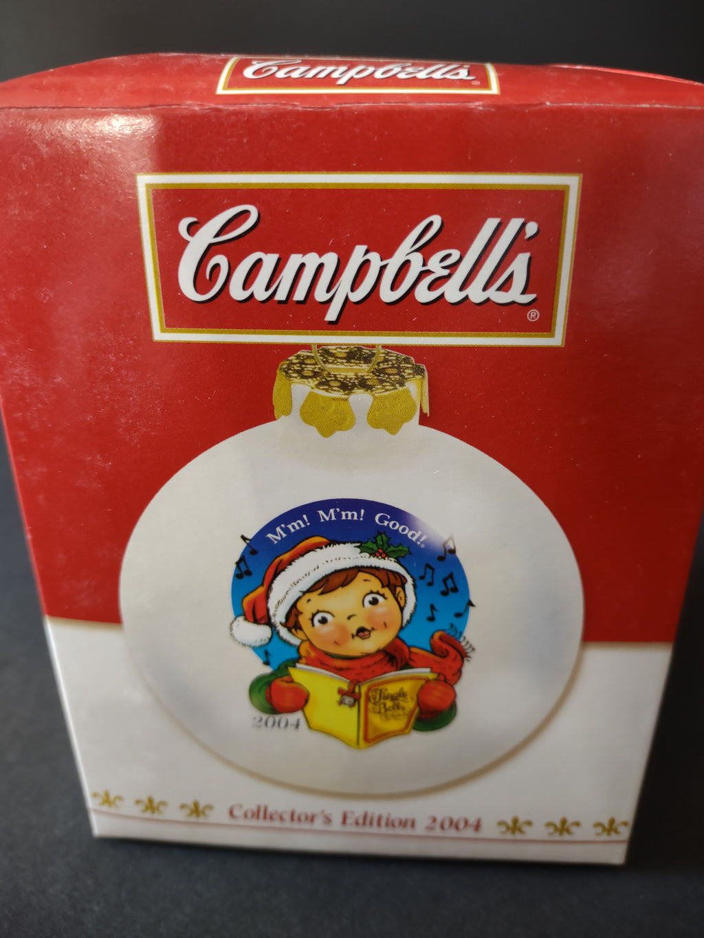Vintage Christmas 2004 White Collector Edition Campbells Ornament (Lot 4693)