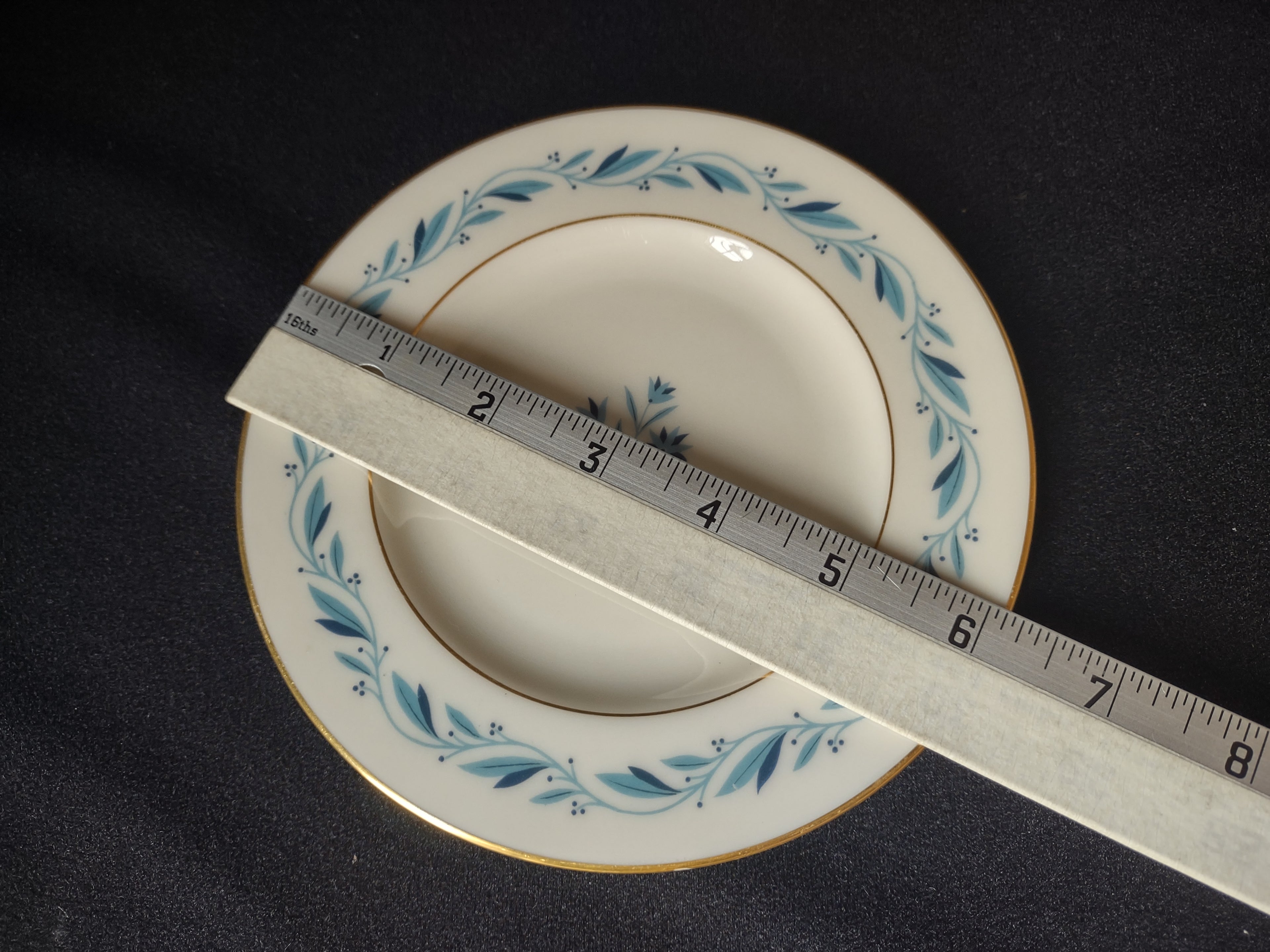 Vintage Lenox Bouillon Soup 2-handle Cup with Liner Blue Ridge (lot 1787)