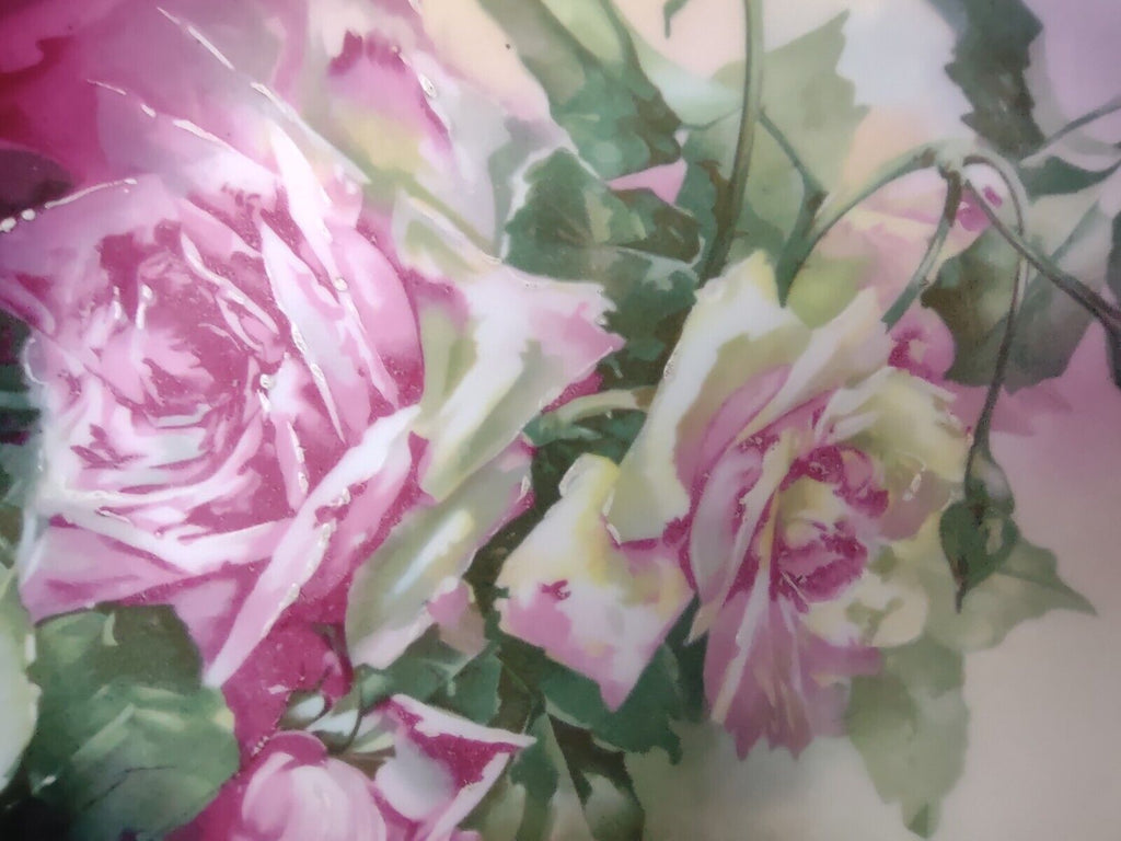 Vintage Germany Bavaria Mignon La France Pink Rose Cabinet Plate (lot 714)