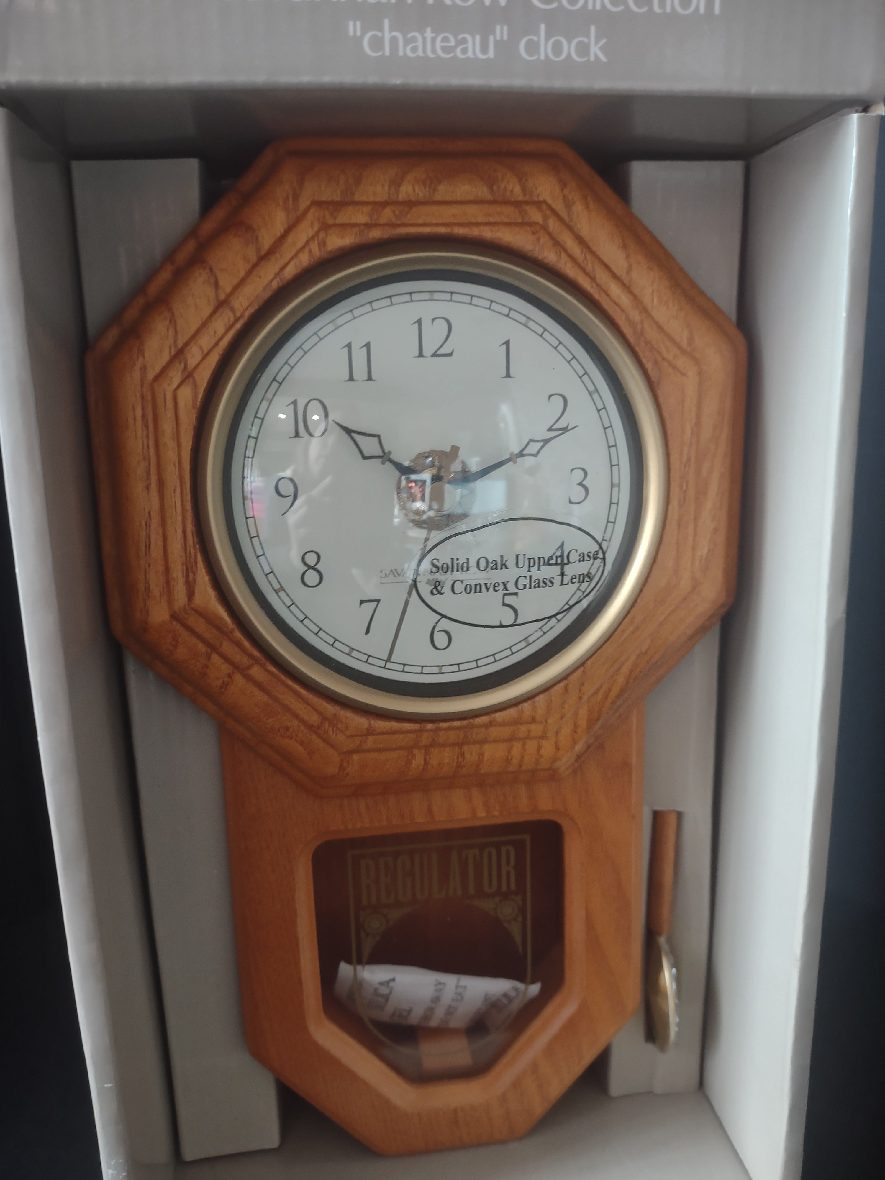 Sonoma Savannah Row Collection Chateau Wall Oak Clock (lot 2417)