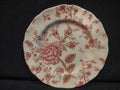 Vintage Small Plate CRAZING Rose Chintz Johnson Bros Black Stamp (lot 5698)