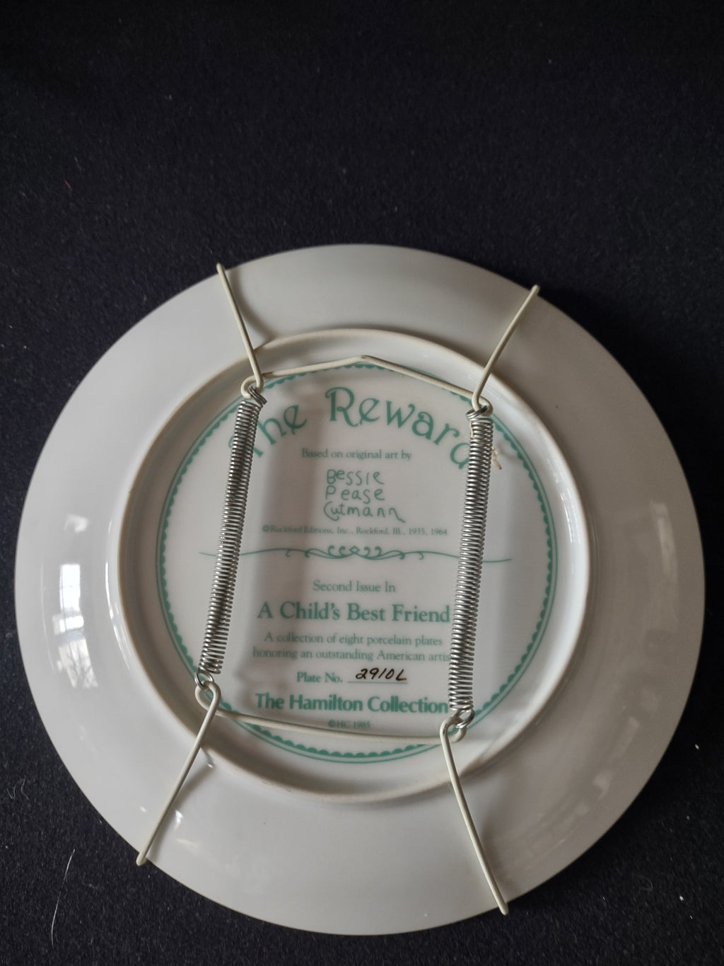 Vintage Bessie Pease Gutmann Plate Child Best Friend The Reward (Lot 5109)