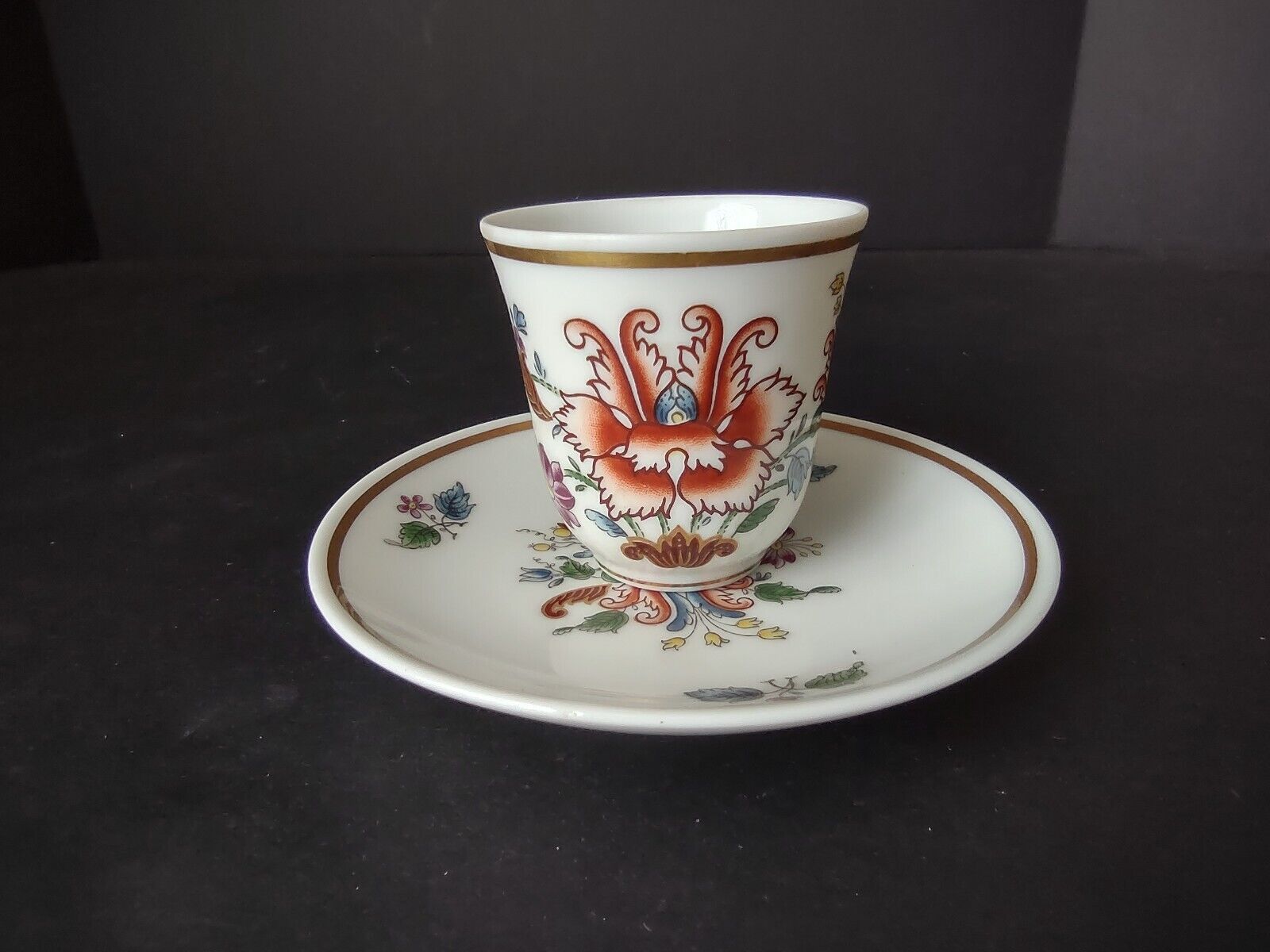 Vintage Demitasse Ginori Italy Espresso Small Coffee Cup Pittoria (lot 520)