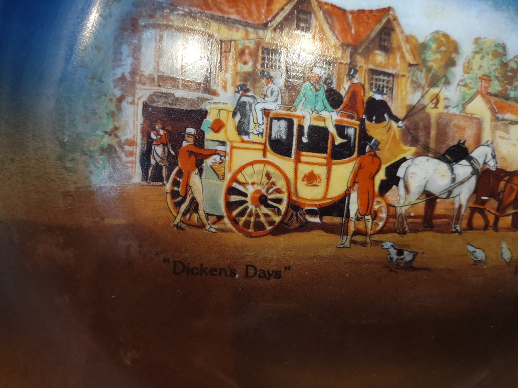 Vintage Bowl Plate Tunstall Dicken's Days Englland (lot 5835)