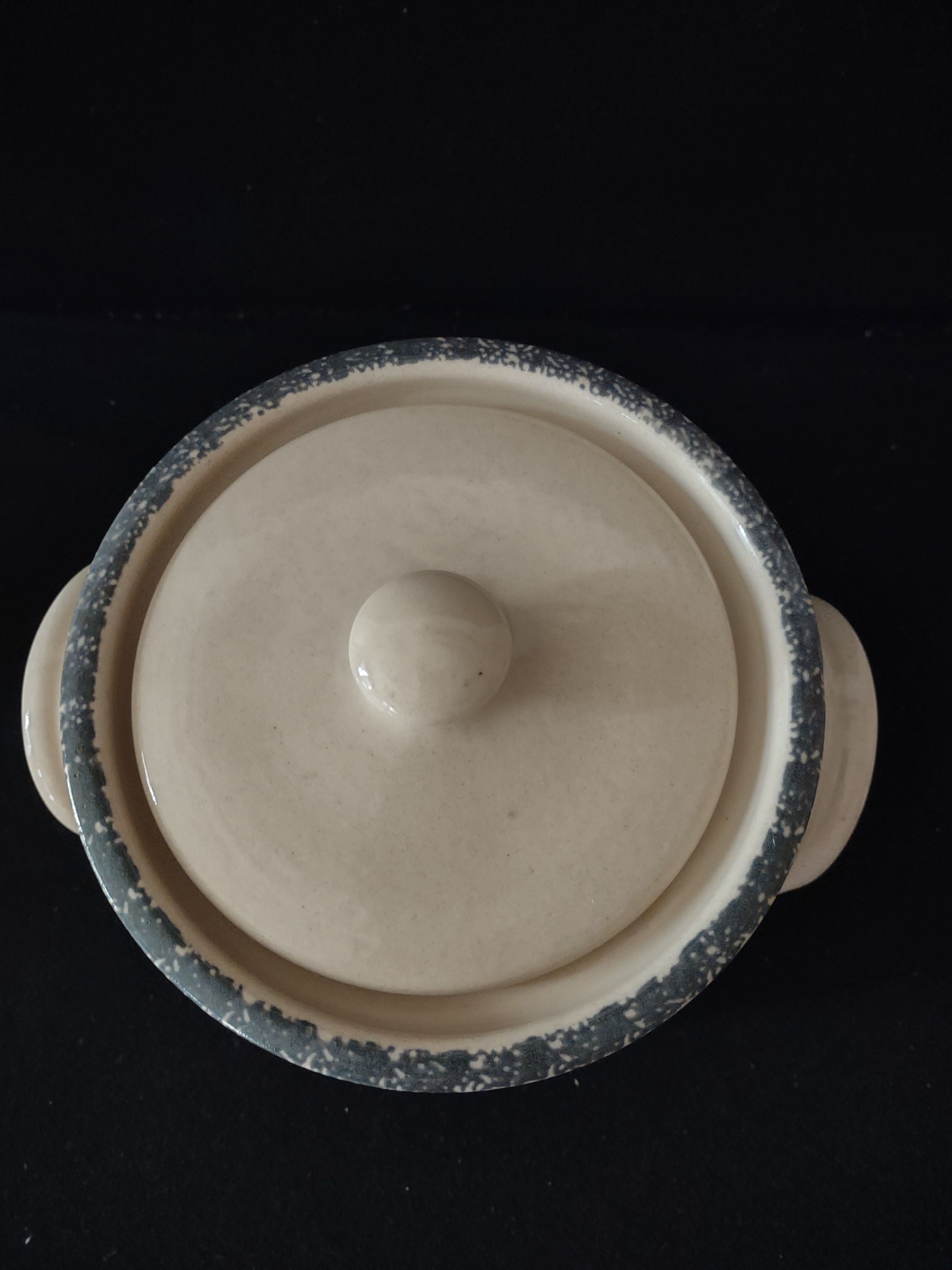 Vintage Home Garden Party Magnolia Collection Stoneware Canister Lid (Lot 3745)