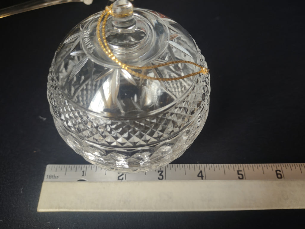 Set of Christmas Tree Topper Matching Ornaments Plastic Etched Ball (lot 1679)