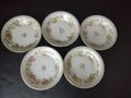 Coronet Limoges France 5 x Bowl 5-1/4" Mint Band Gold Trim Pink Rose (lot 552)