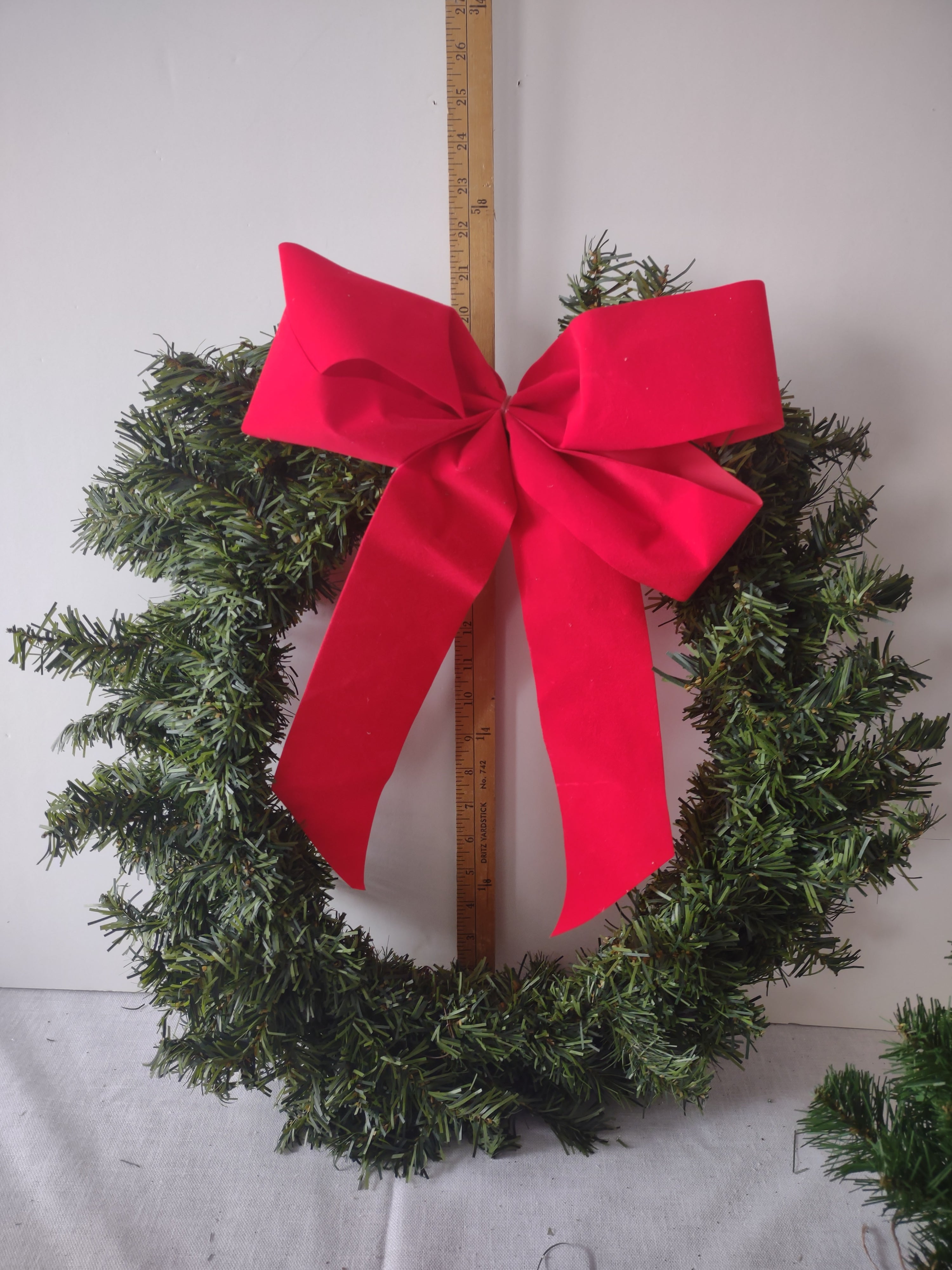 Christmas Artificial Tree Wreath Door Handle Ornament (lot 1222)