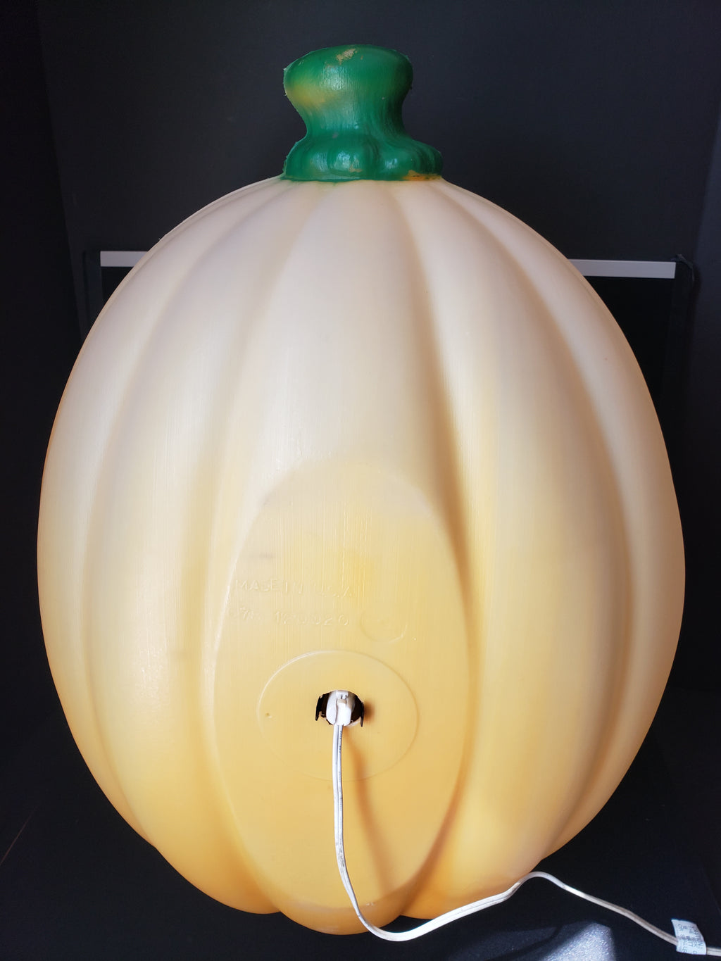 Large Vintage Halloween Blow Mold Pumpkin 24" Light Up (lot 2214)