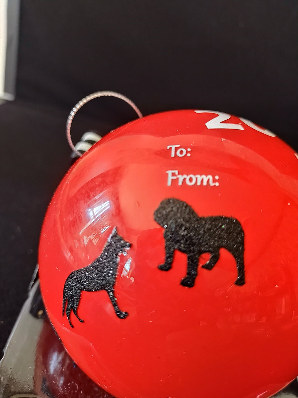Christmas Life Is Better With A Dog 2016 Ornament Personalize Marker (Lot 3805