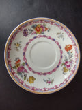 GDA Limoges France Saucer ONLY Pink Floral (lot 740)