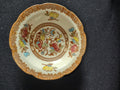 Vintage Maruta Japan Indian Tree 5-1/2" Bowl Floral Brown White (Lot 5055)