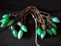 Christmas String Lights Vintage 15 Socket C9 Bulbs Works Paramount REPAIRED (lot 3298)