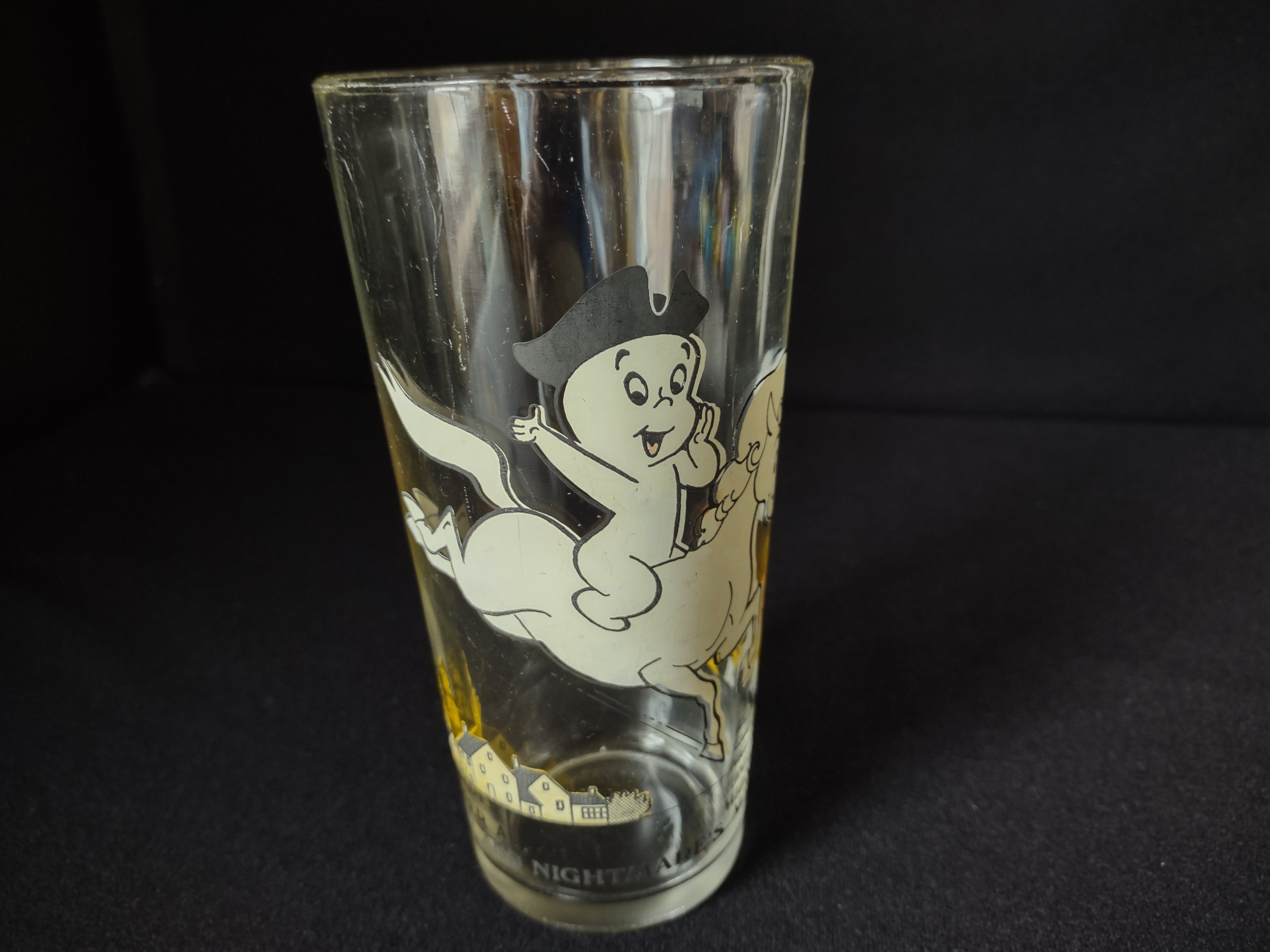 Drinking Glass Casper and Nightmare's Midnight Ride Arbys (lot 1540)