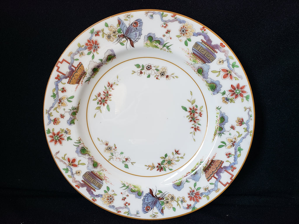 Vintage Royal Worcester Higgins Seiter Butterfly Salad Plate 8" (lot 2122)