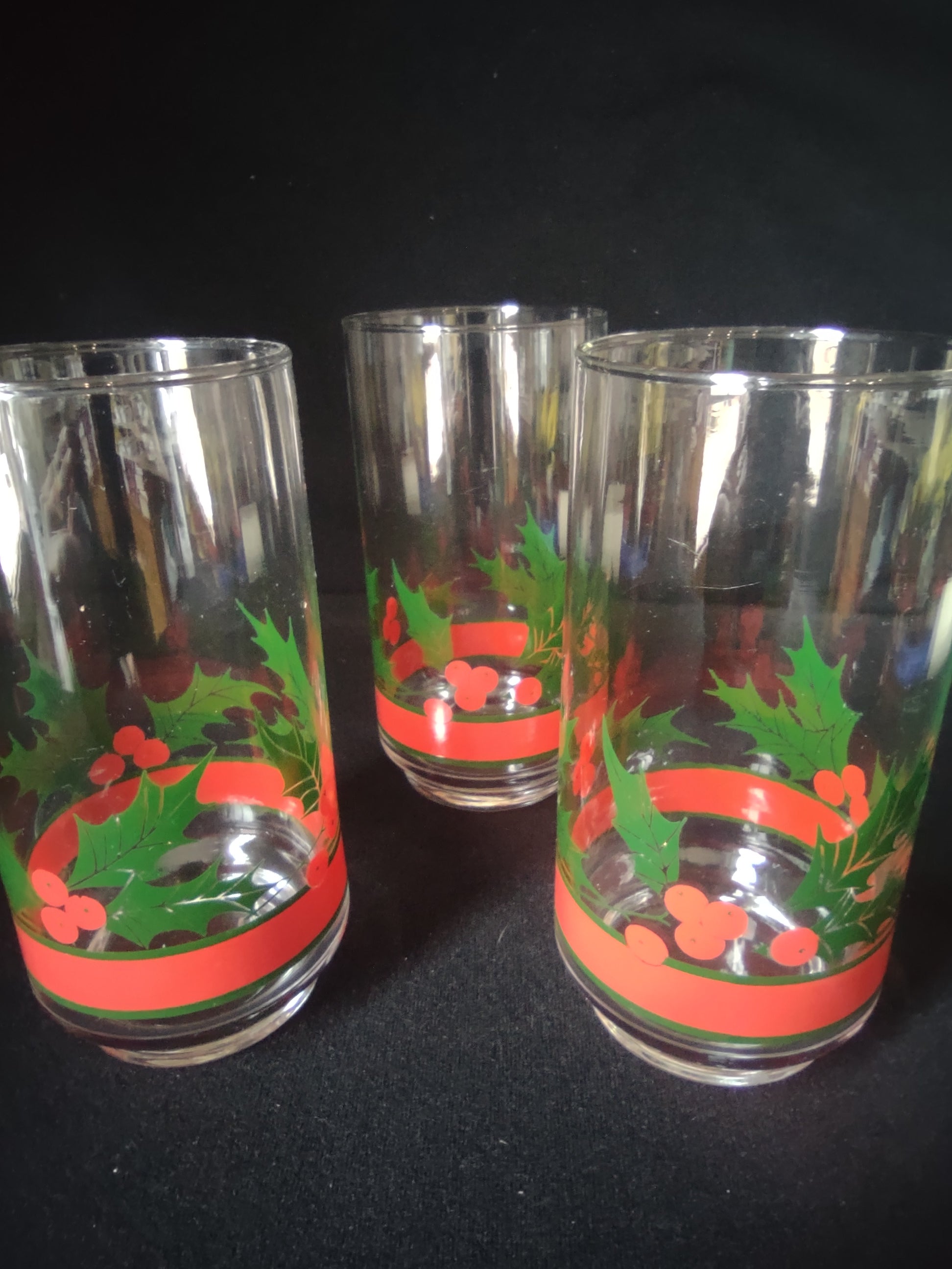 Vintage Set of 3 Libbey Water Dinner Glass (lot 2290)
