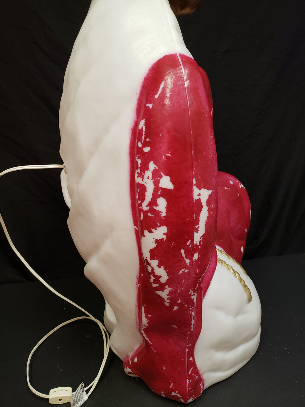 Vintage Christmas Blow Mold Nativity Joseph Maroon Figurine 29" (lot 2245)