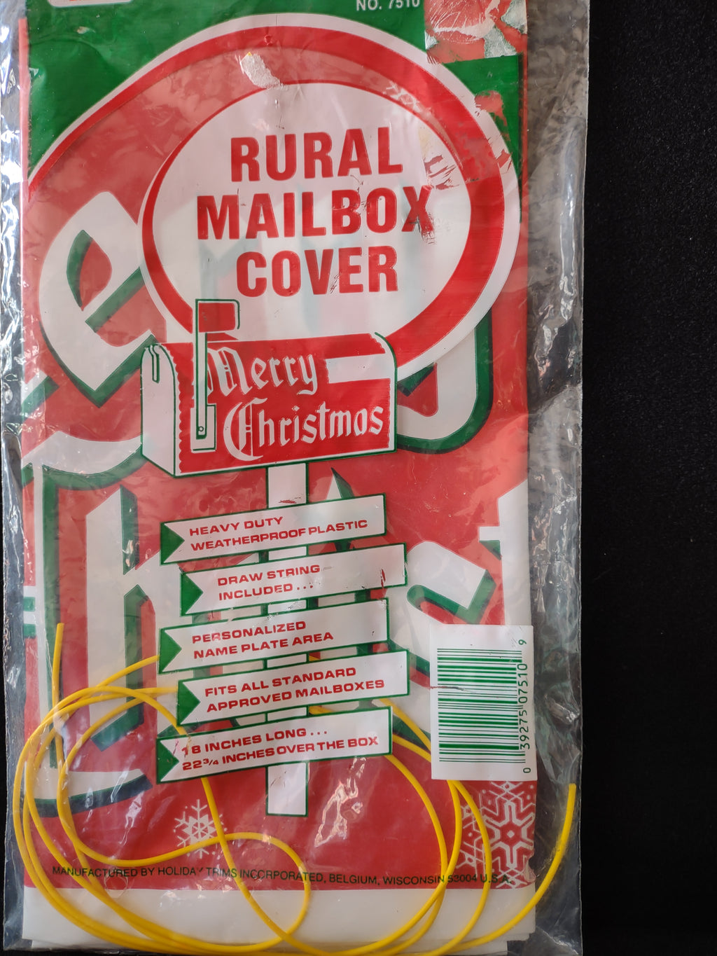 Merry Christmas 10X5' Banner AND Rural Mailbox Cover 18 X 22 3/4" (Lot 4303)
